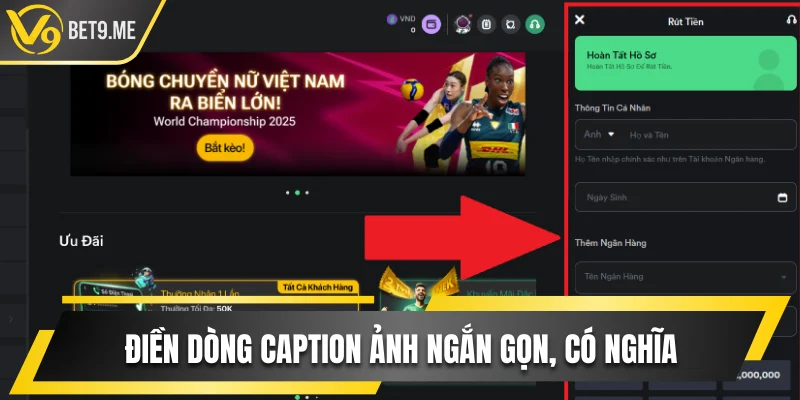 Rút Tiền V9bet Siêu Đơn Giản Và Thần Tốc Chỉ 2 Phút